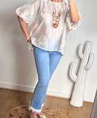 Blouse Flora crème