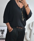 Pull en modal  noir TU 42/50
