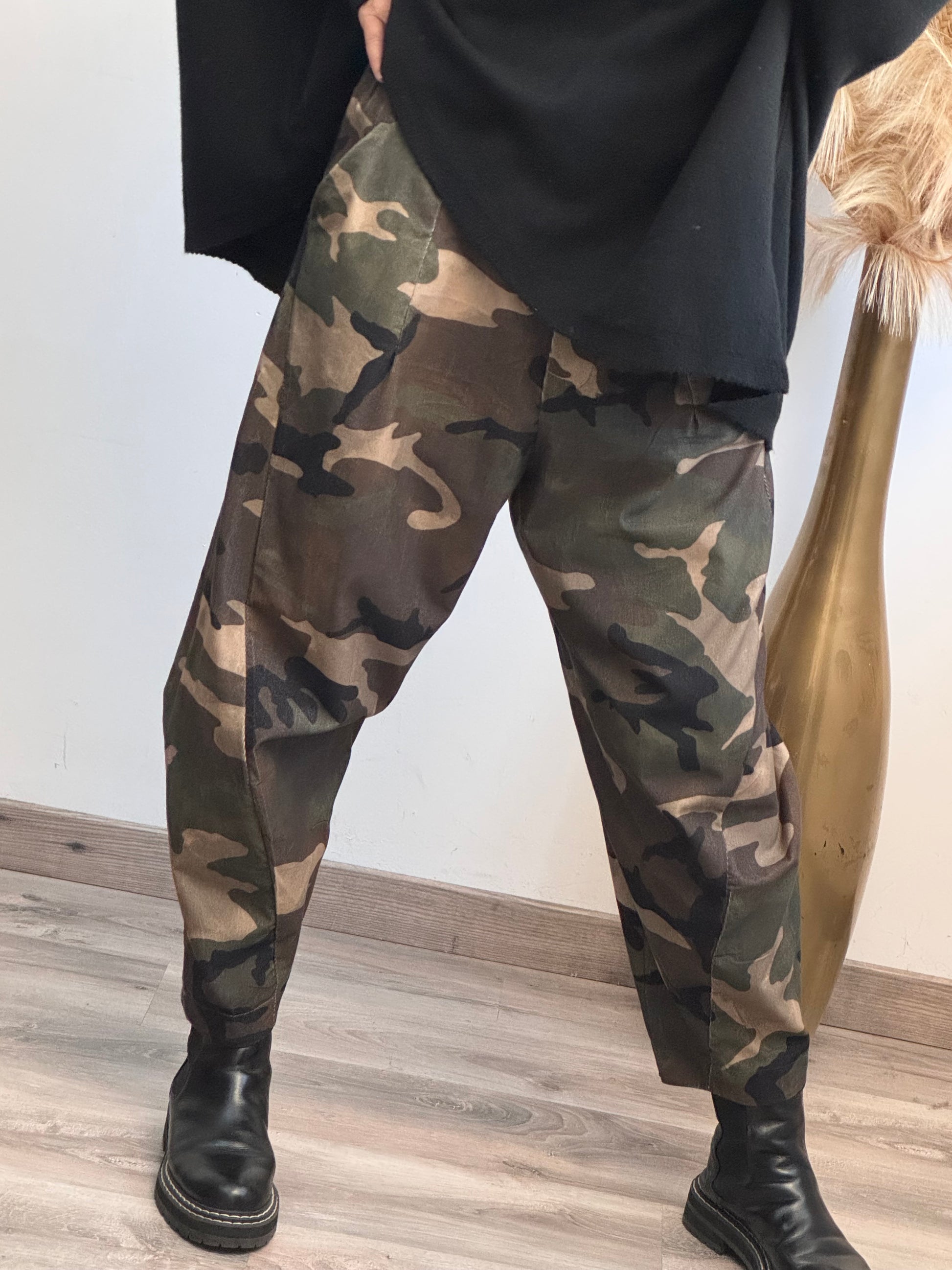Pantalon loose camouflage