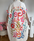Robe chemise multicolore