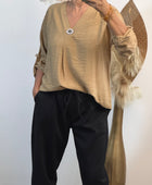 Blouse Léa camel