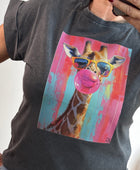 Teeshirt girafe noir