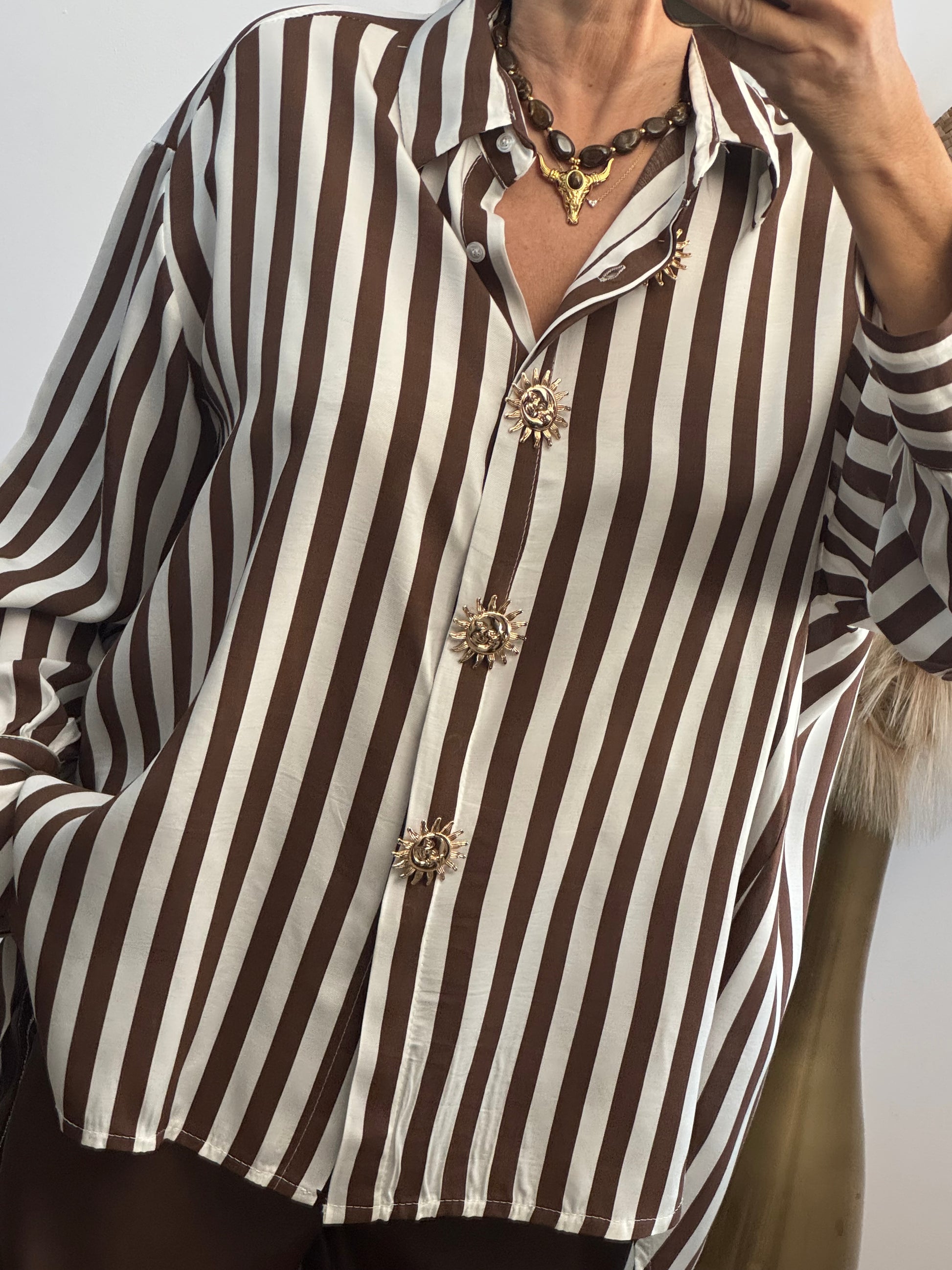 Chemise Valentine marron