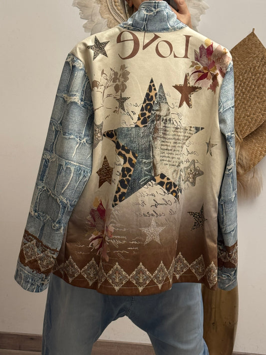 Blazer étoiles jeans TU 36/44