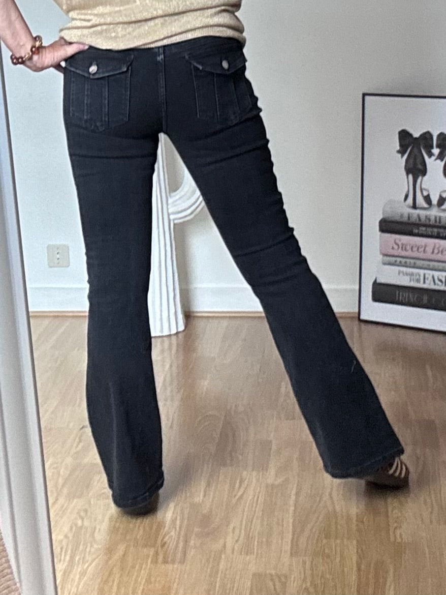 Jeans flare noir