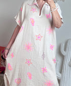 Robe gaze de coton beige