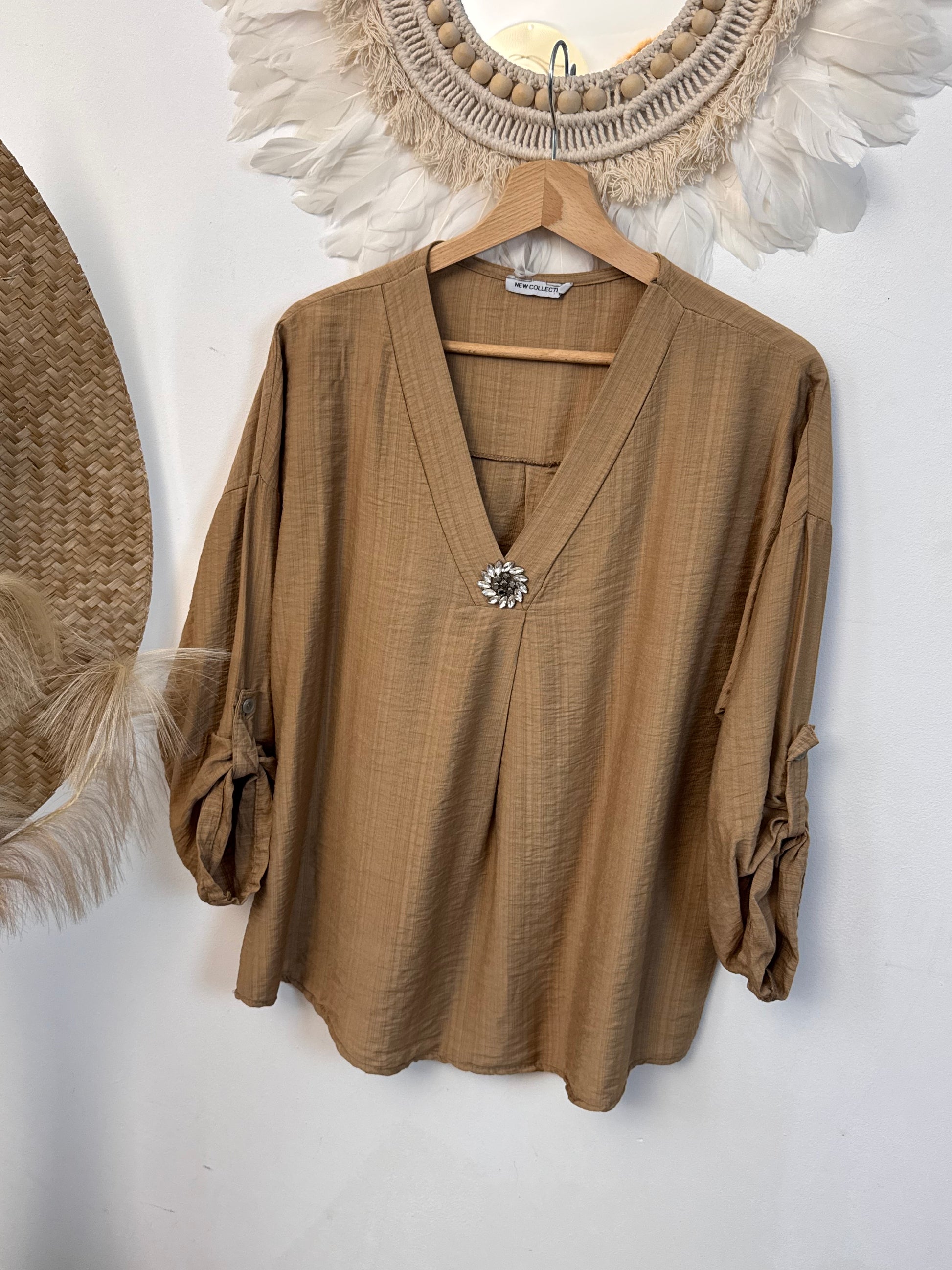 Blouse Léa camel