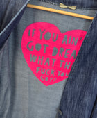 Veste blazer jean oversize