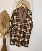 Manteau réversible beige