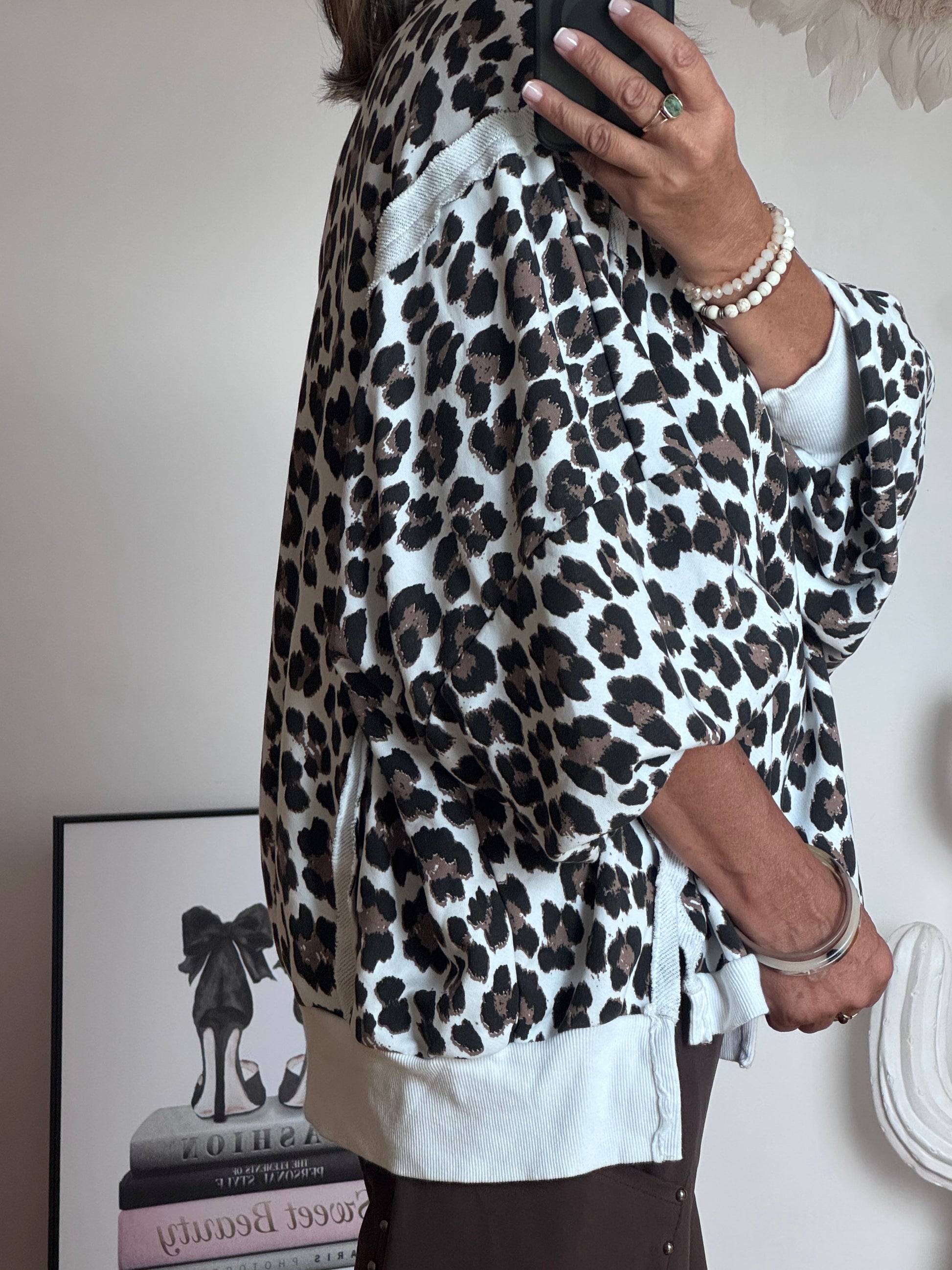 Sweat-Shirt oversize Léo blanc TU 37/50