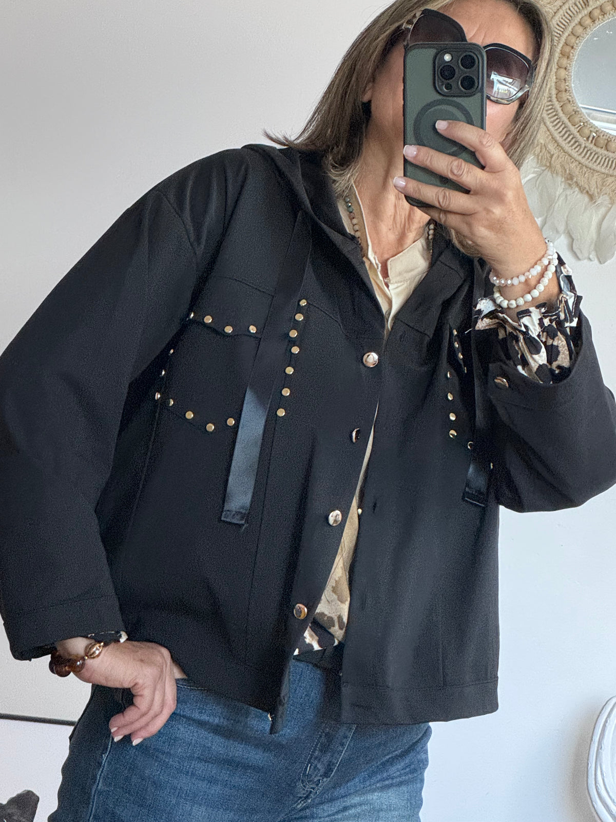 Veste casuel Gold noir