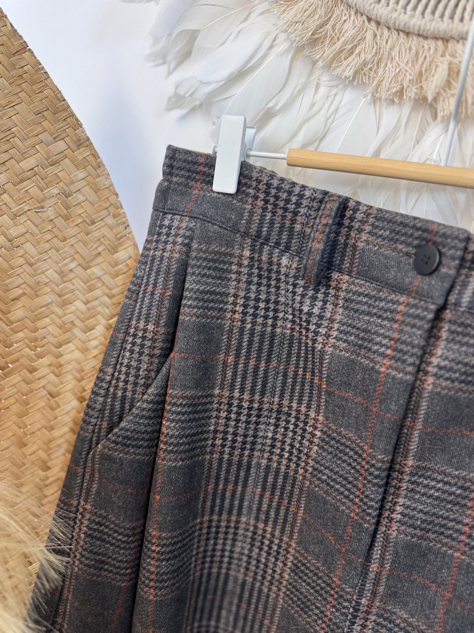 Pantalon saroual à carreaux