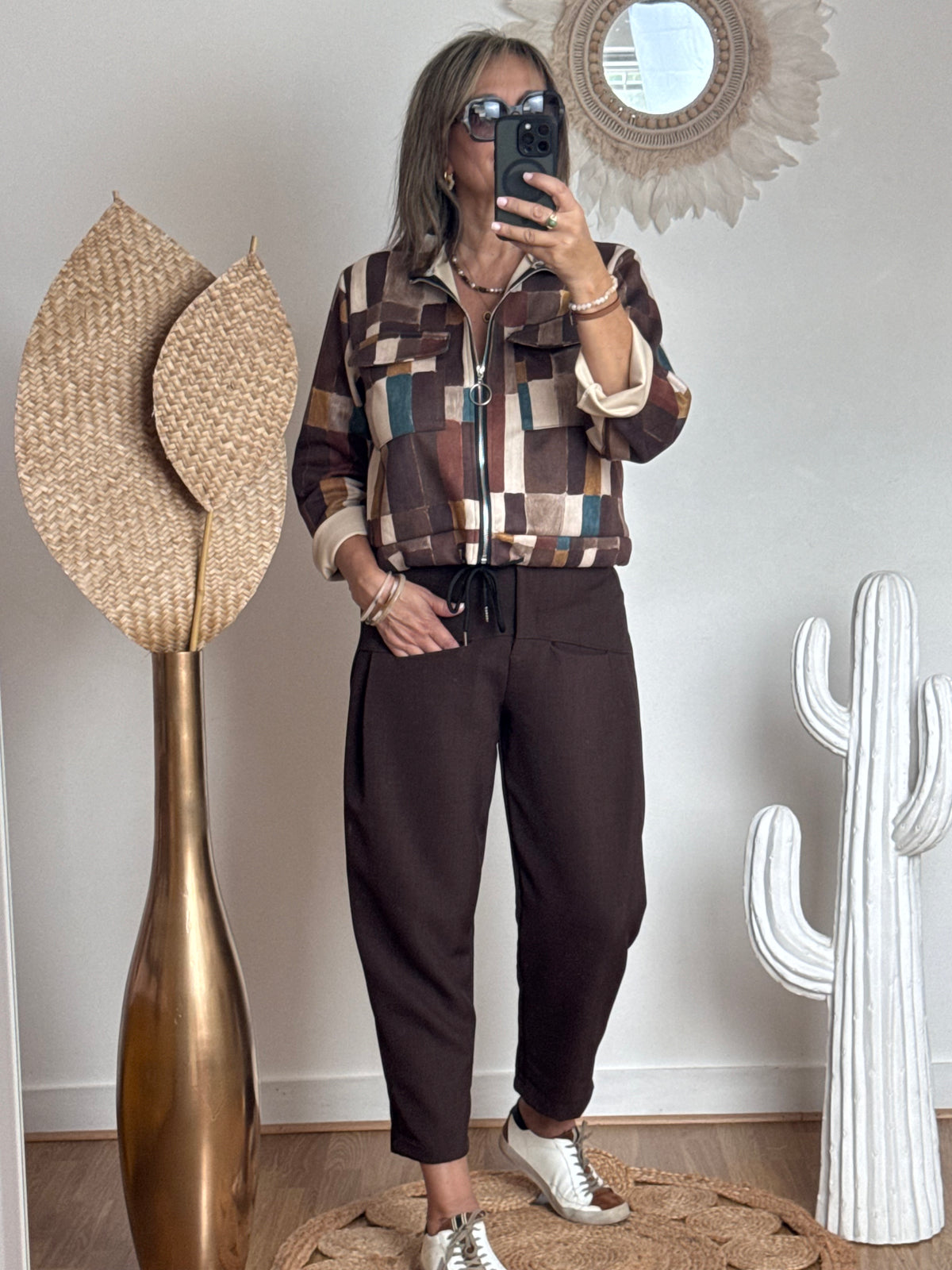 Veste Ambre marron