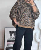Sweat-shirt oversize Léo camel TU 38/50
