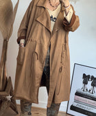 Manteau Arizona suédine camel