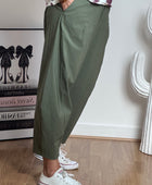 Pantalon style japonais kaki