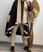 Manteau Félix beige et marron