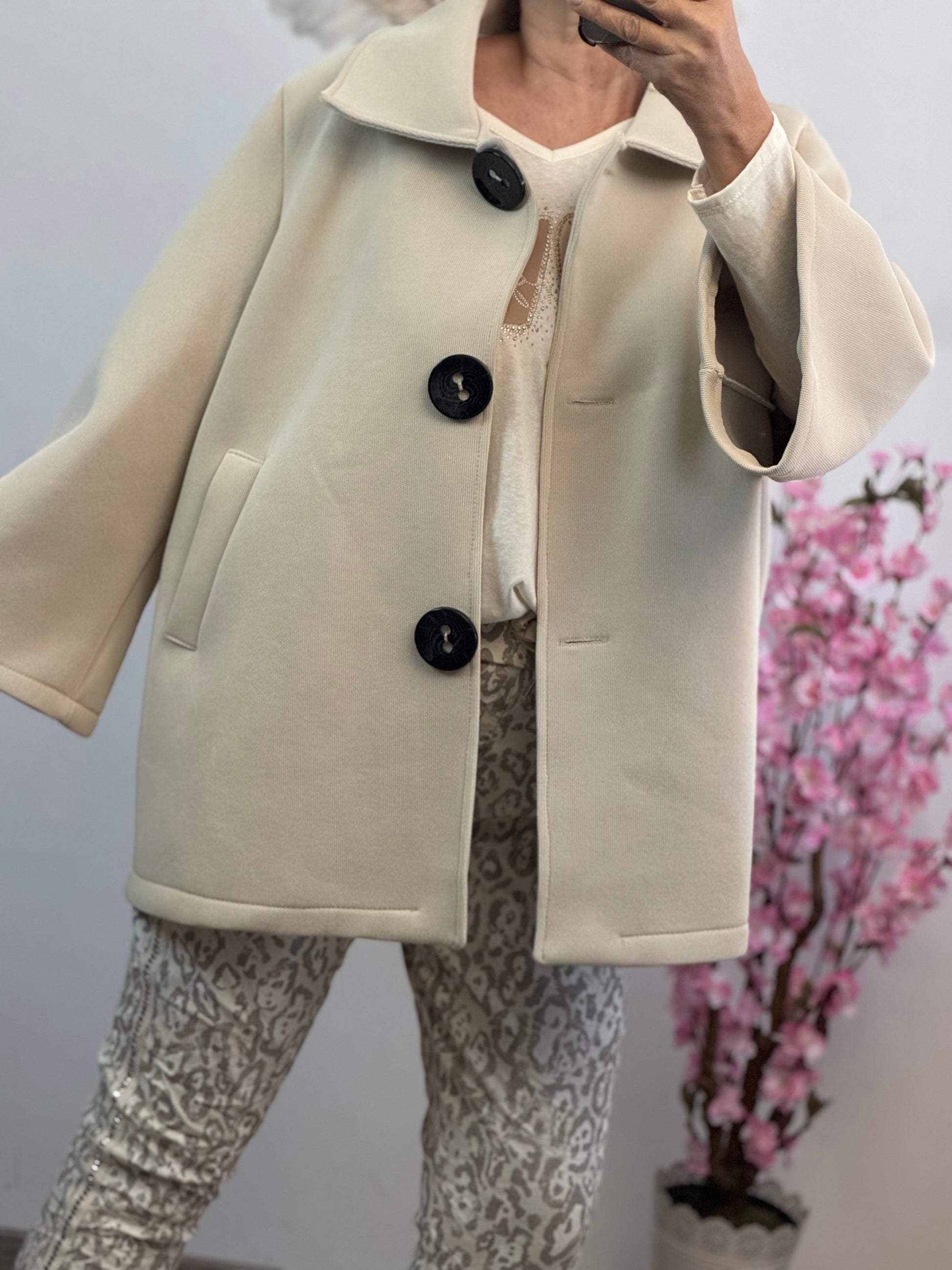 Veste évasée beige TU 42/50