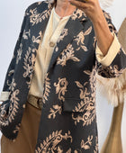 Veste blazer Gaston arabesque noir
