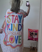Robe chemise rayée multicolore