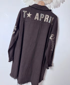 Veste jeans marron vintage