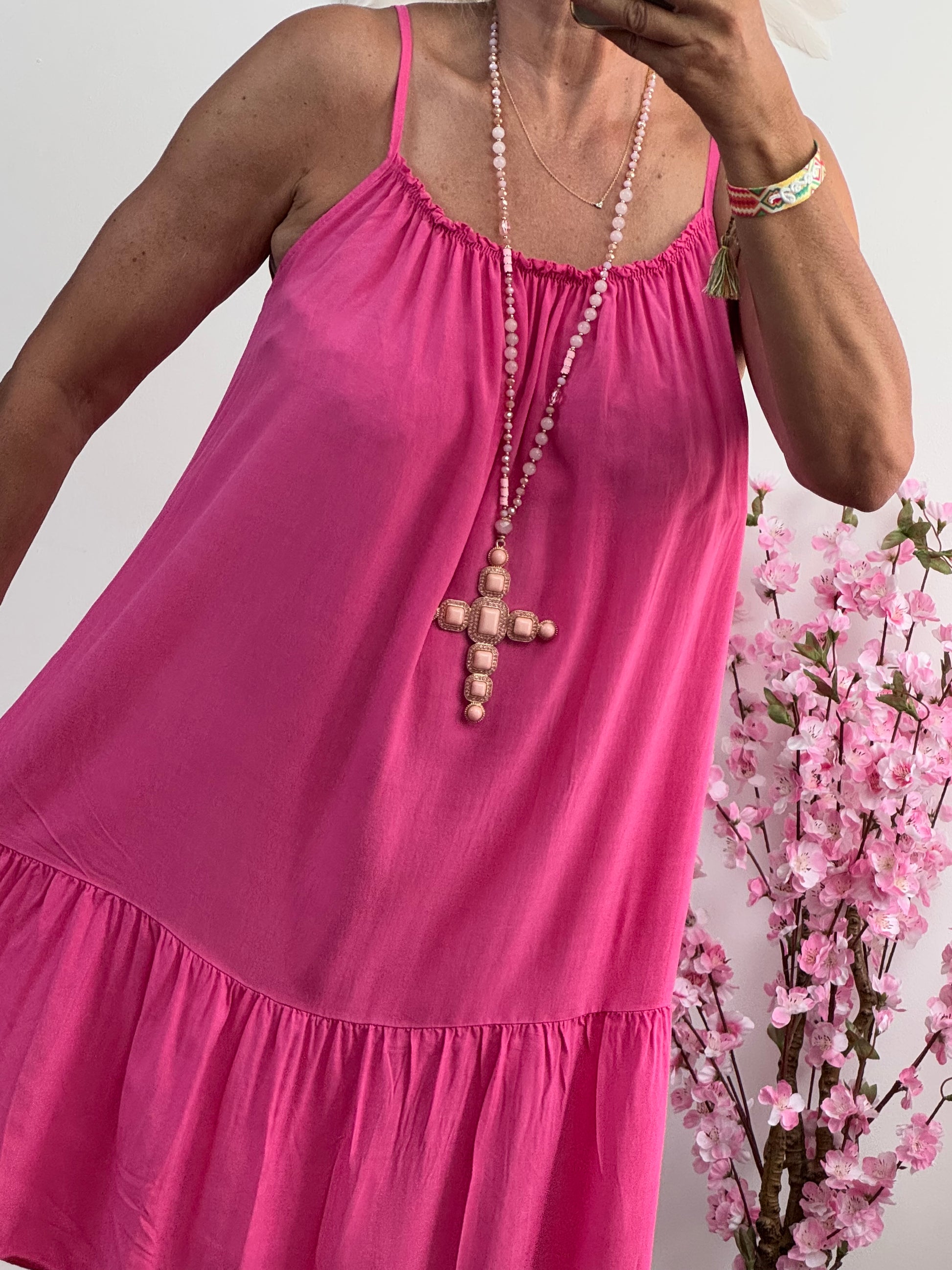 Robe d’été  rose vif