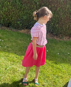 Teeshirt rayures rouge enfant