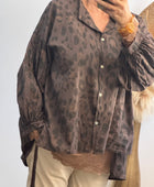 Blouse Rosalie Léo marron