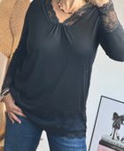 Top dentelle noir