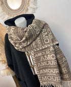 Écharpe cashmere amour