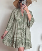 Robe Léa bandana kaki