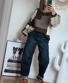 Jean ballon bleu denim