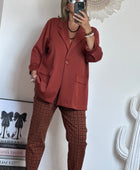 Veste blazer casuel terracotta TU 40/48