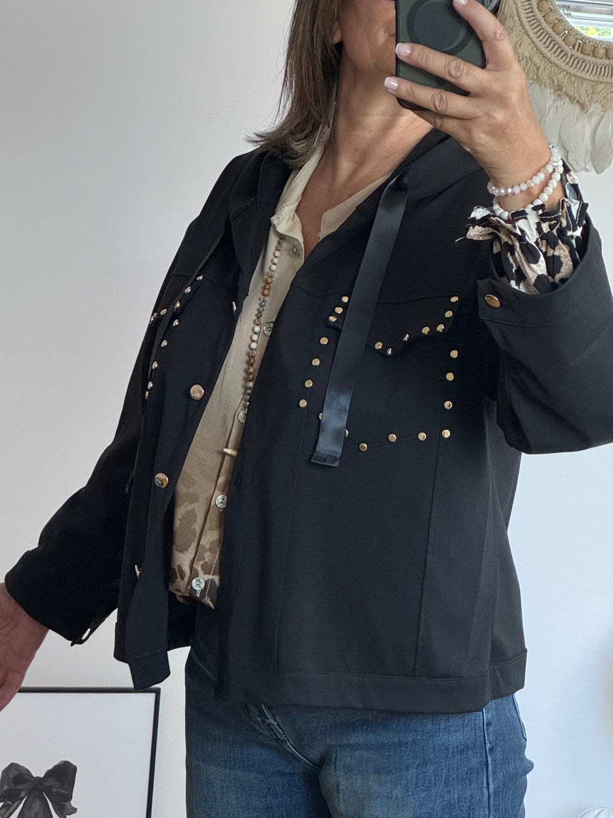 Veste casuel Gold noir