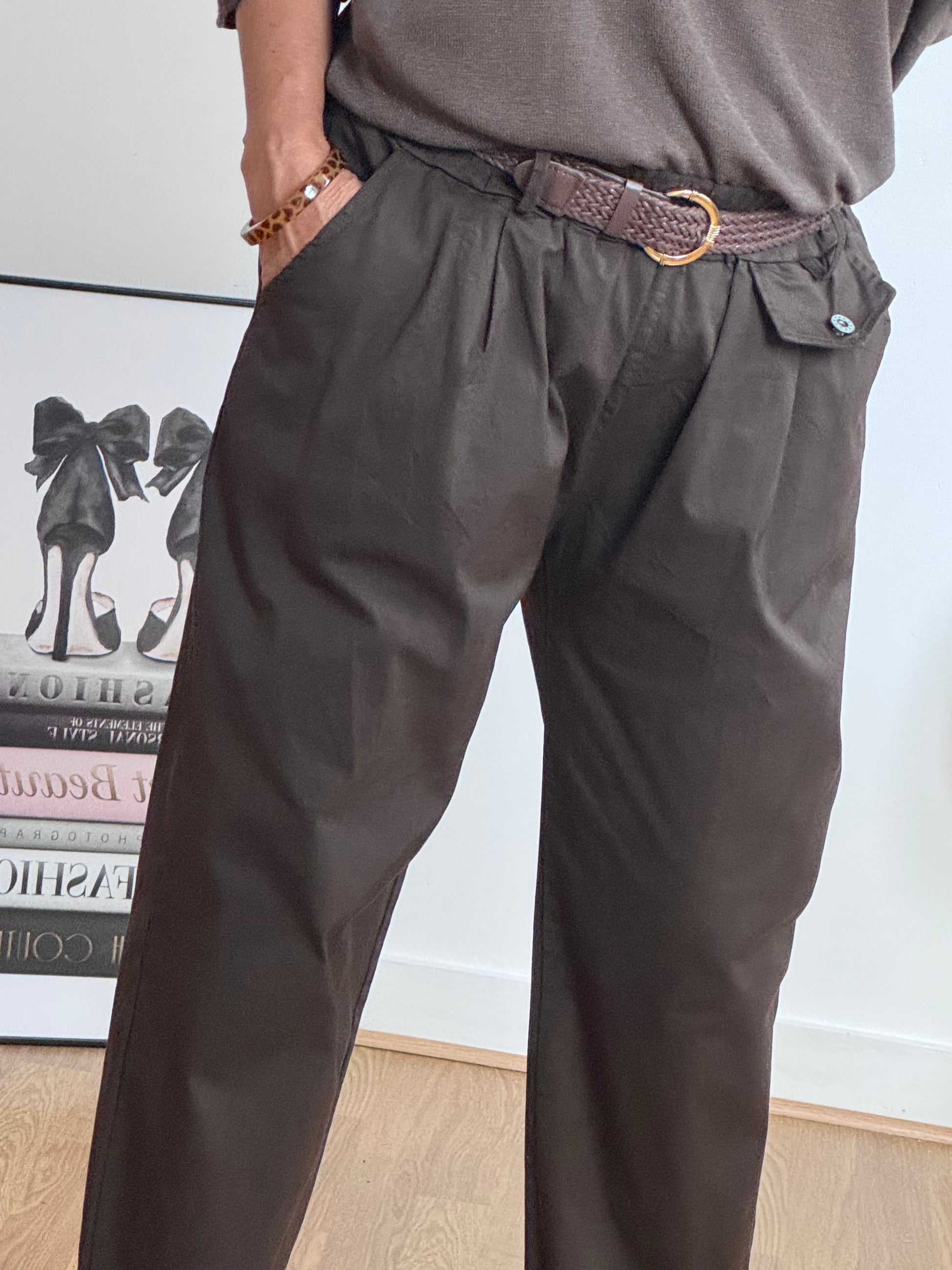 Pantalon confort Arthur marron TU 38/48