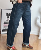 Jean ballon bleu denim