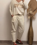 Pantalon baggy crème TU 38/46