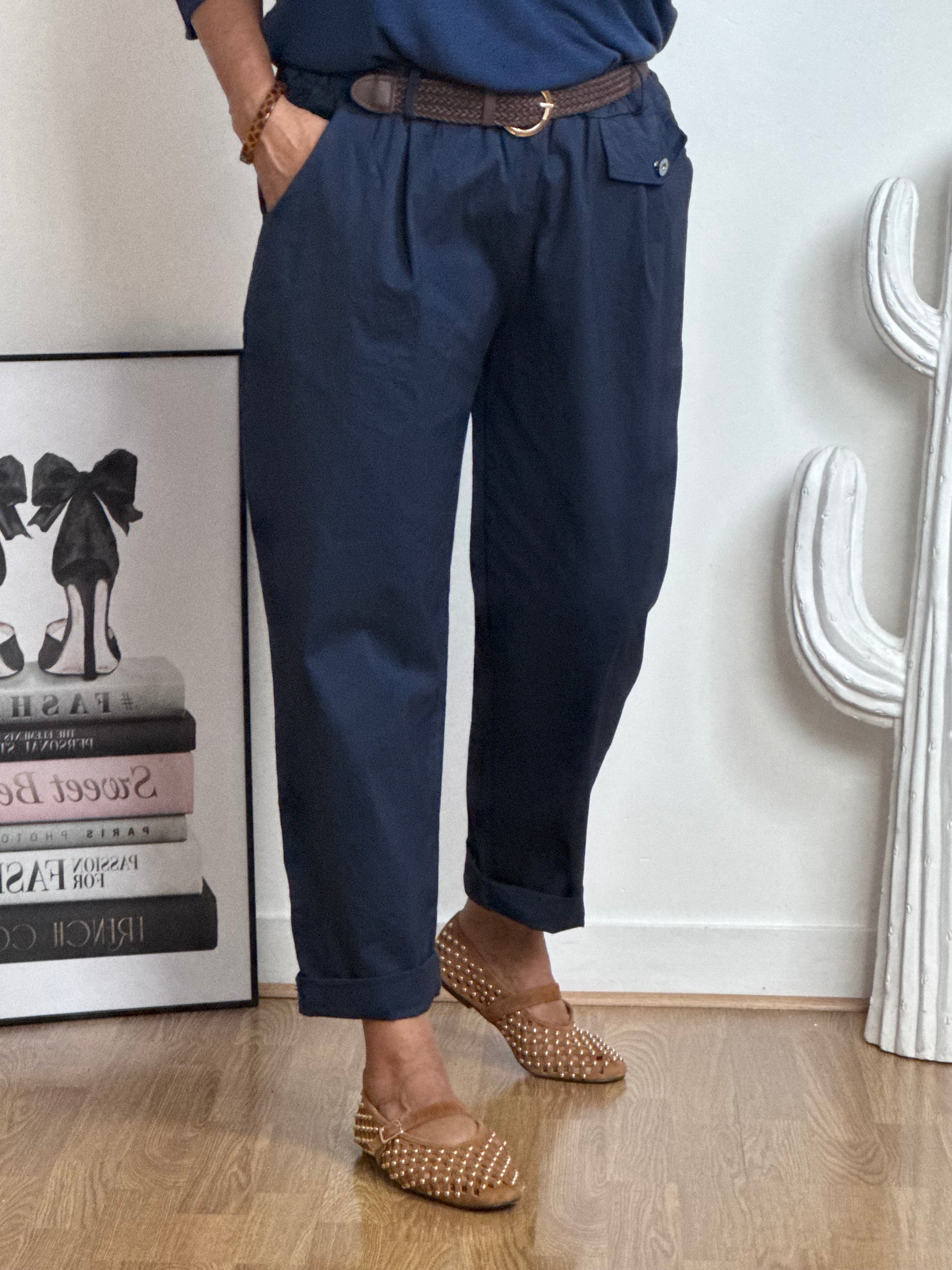 Pantalon confort Arthur marine TU 38/48
