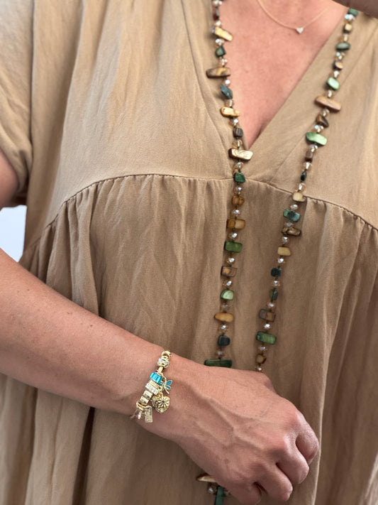 Robe Lison beige camel