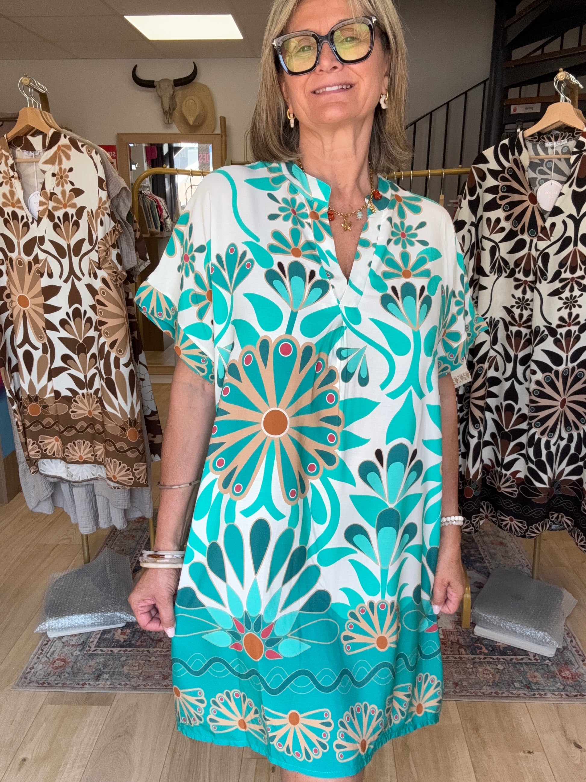 Robe Emma turquoise