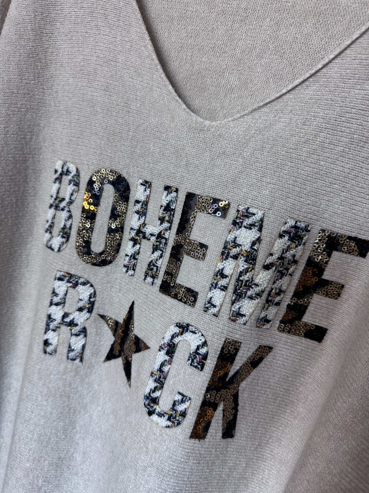 Pull bohème rock beige TU 42/50