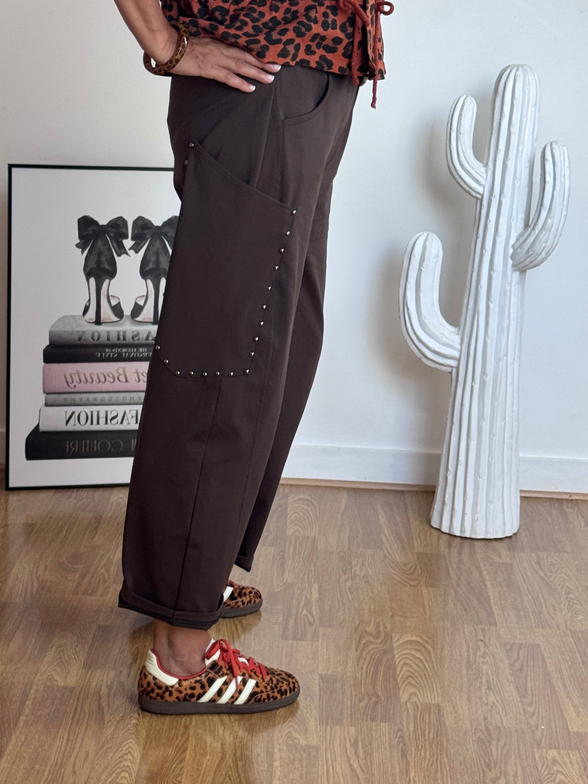 Pantalon marron love 38/46