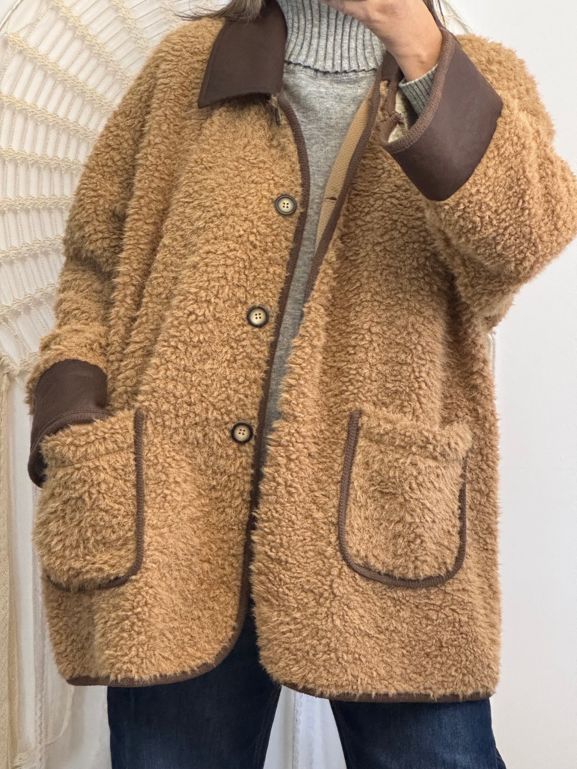 Veste épaisse camel TU 44/50