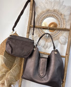 Sac bronze Alban +pochette