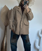Veste moumoute camel