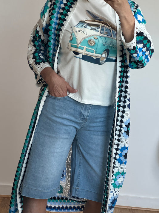 Bermudas jeans bleu clair