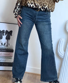 Jean flare denim bleu
