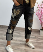 Jeans noir cœur 🤎 taillé