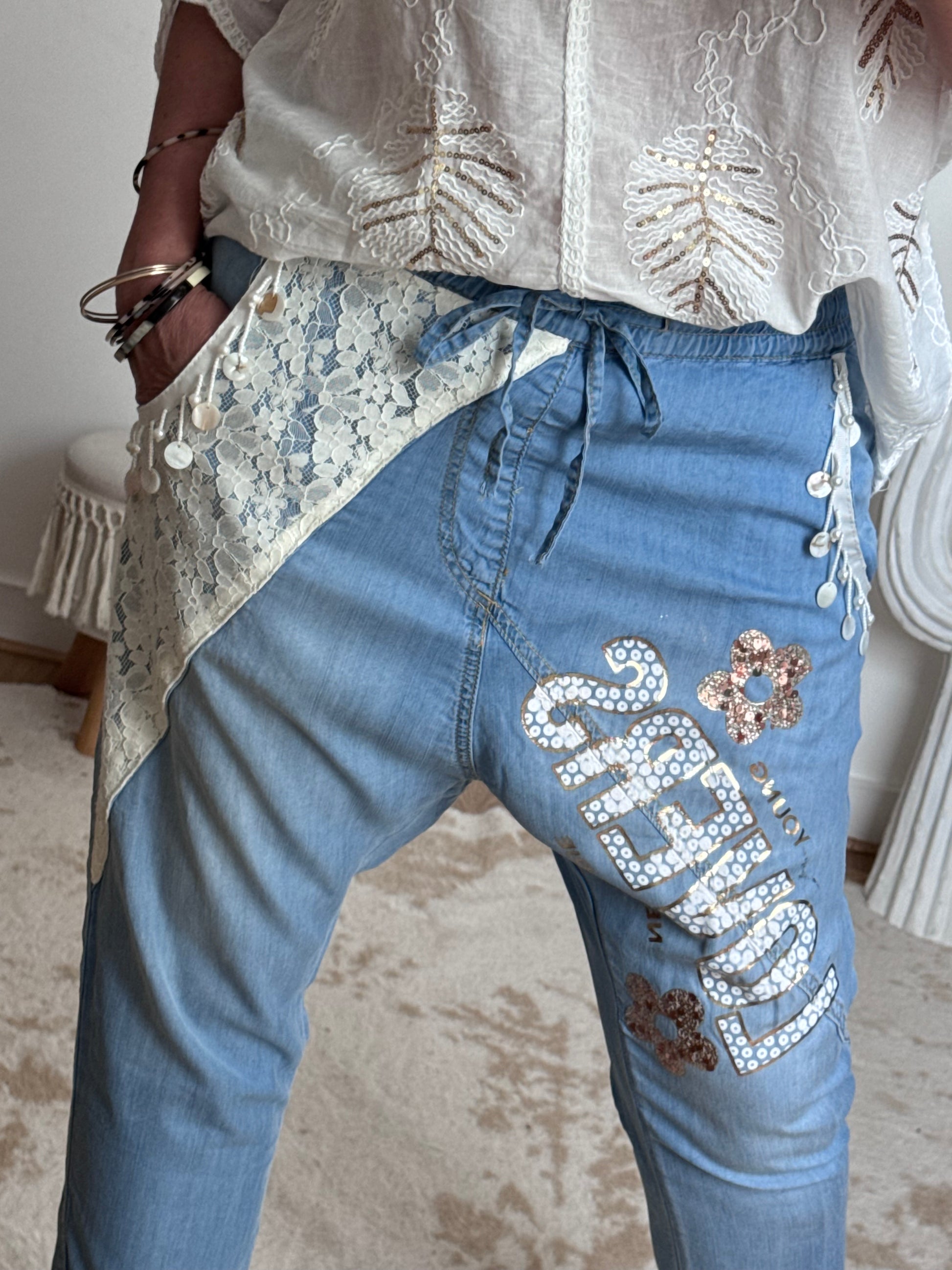 Jeans bohème TU 36/42