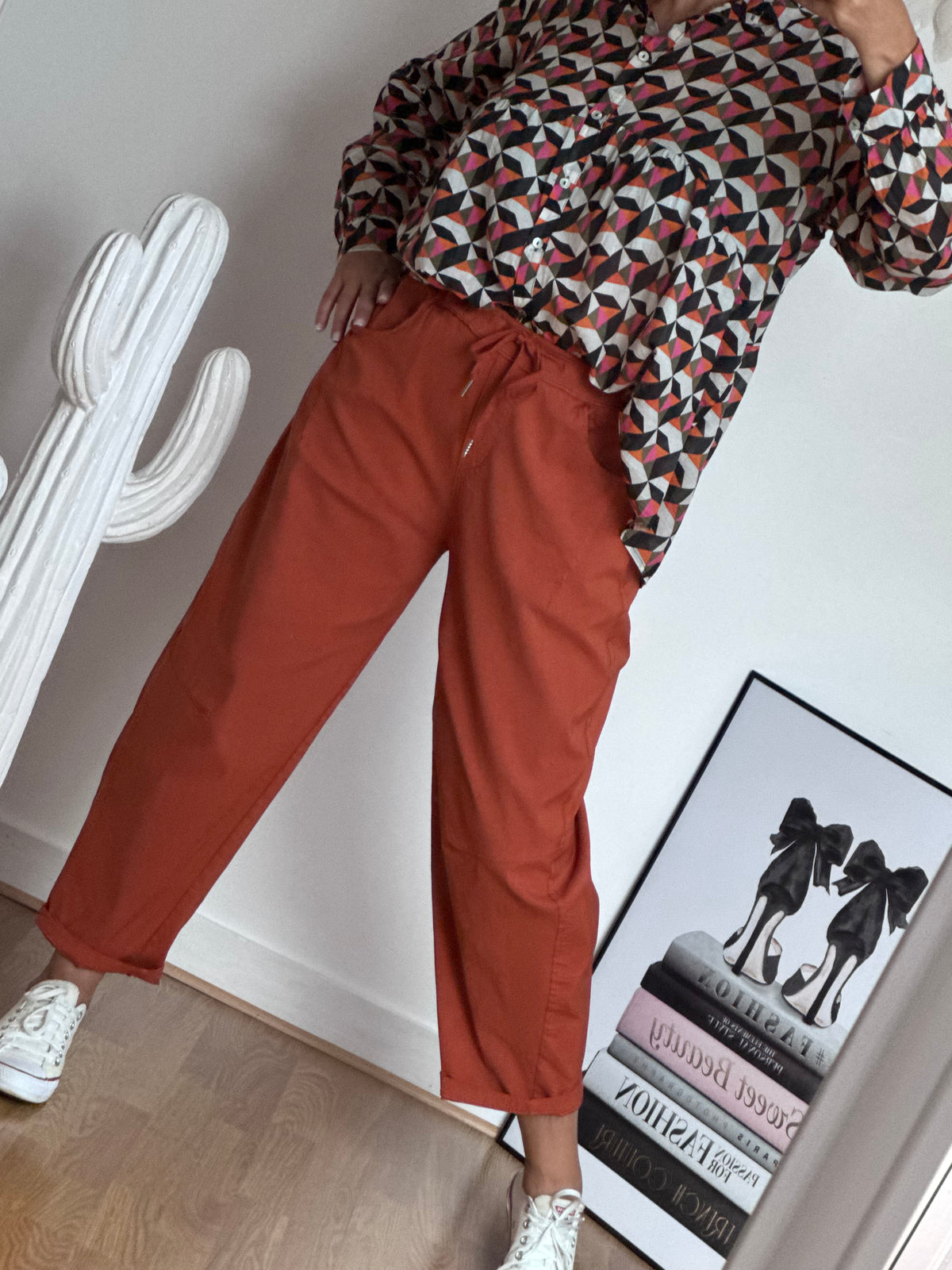 Pantalon Nino terracotta